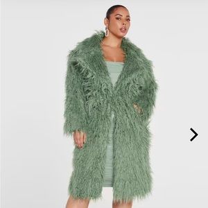 Faux Fur Coat Plus